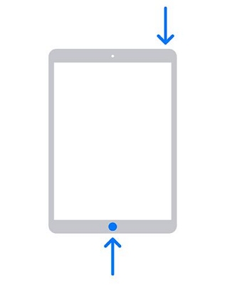 press both Home button and Power | iPad Requires Passcode After Restarting