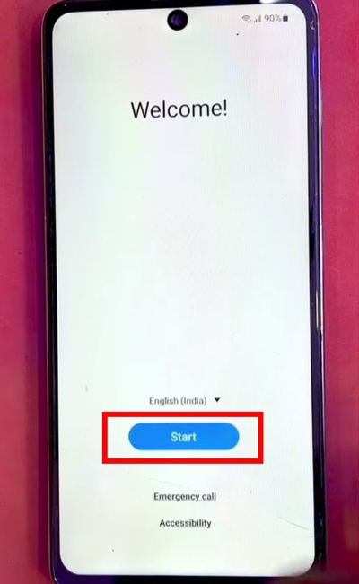 Click Start | Bypass frp on Samsung for free step 5