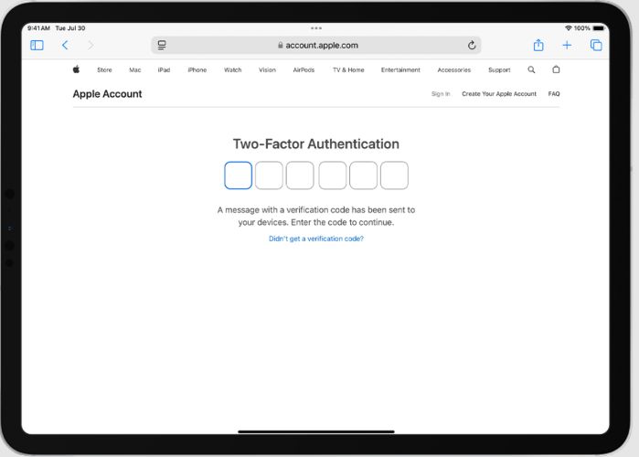 one time code prompt | Get Apple ID Verification Code Without Phone 
